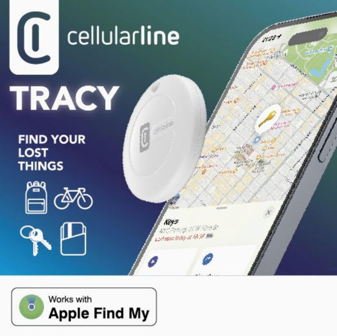 Cellularline TRACY Bluetooth Tracker     via Find My-App,austauschbare Batterie
