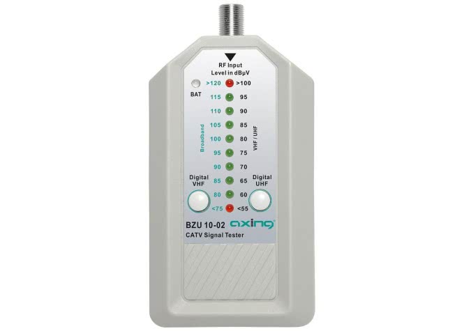 AXING CATV-Signaltester        BZU 10-02      inkl. Patch-Kabel, F/F, 30cm