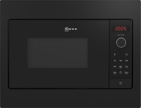 Neff HLAWG 25 S 3 sw EB-Mikrowelle       50cm 800W 20L 5Stufen 7Autoprg.Linksans.
