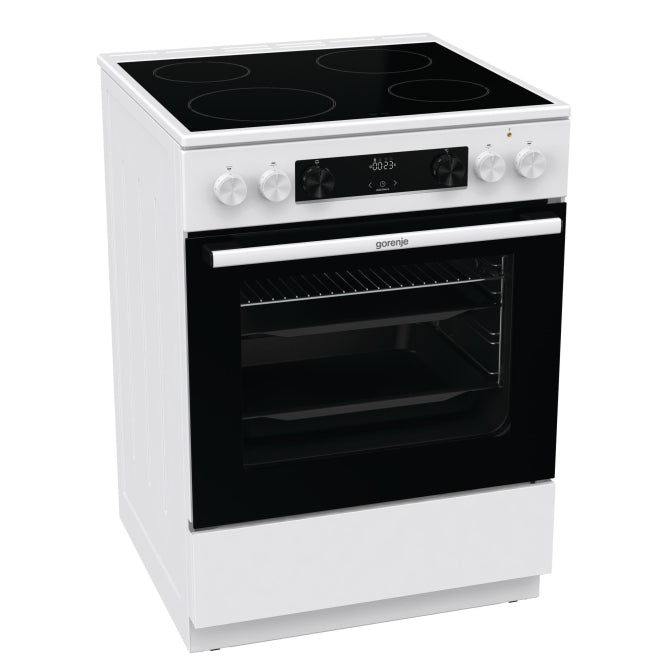 Gorenje GEC 6C40 WD ws Standherd         60cm A 71 L aufgesetzte Knebel