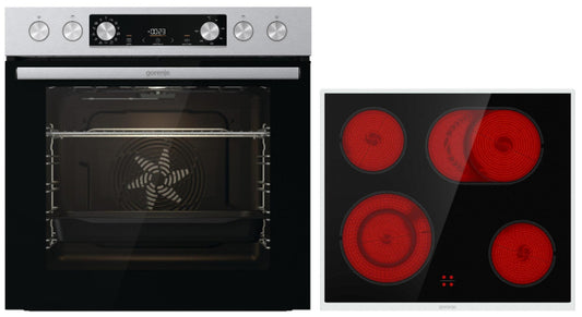 Gorenje Power Set 2 Einbau Herd-Set      Ceran BC6737E02X + ECD643BX
