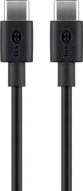 Goobay USB-Kabel 1m schwarz              USB 2.0 USB-C auf USB-C max.60W/3A