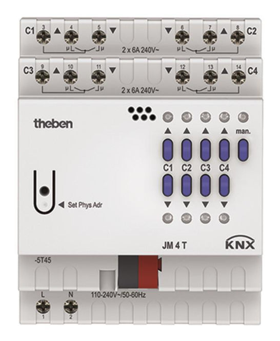 THEB KNX Jalousieaktor        JM 4 T KNX 4-fach
