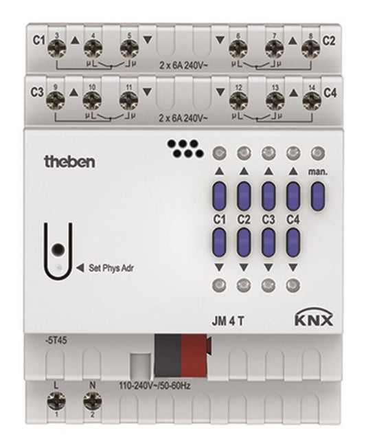 THEB KNX Jalousieaktor        JM 4 T KNX 4-fach