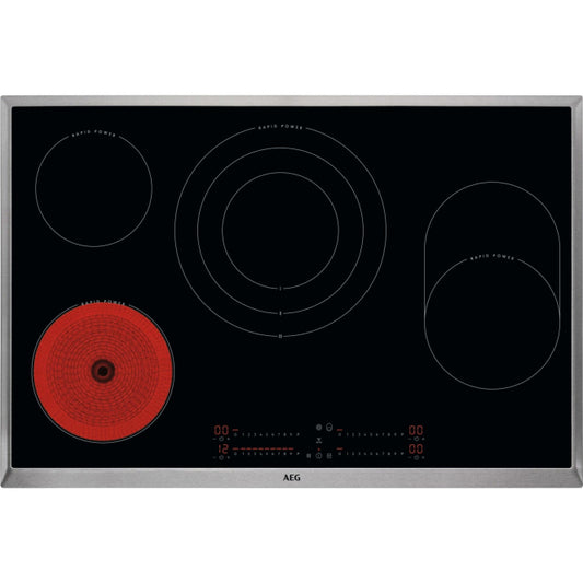 AEG HKC 85787 XB Glaskera.Kochf.         80cm Ed-Rahmen 75x49cm autark Ceran