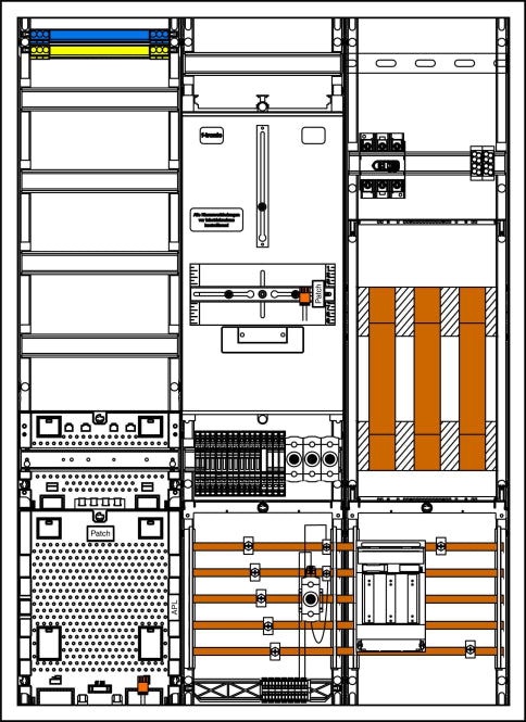 f-tronic Wandlerschrank 100A     7198053         SN Berlin  1100x800x210mm