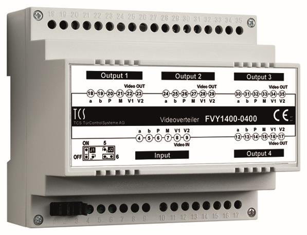 TCS Videosignalverteiler    FVY1400-0400 4fach VT04-SG