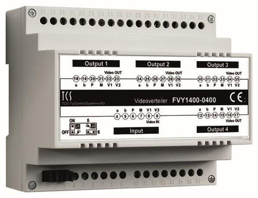 TCS Videosignalverteiler    FVY1400-0400 4fach VT04-SG