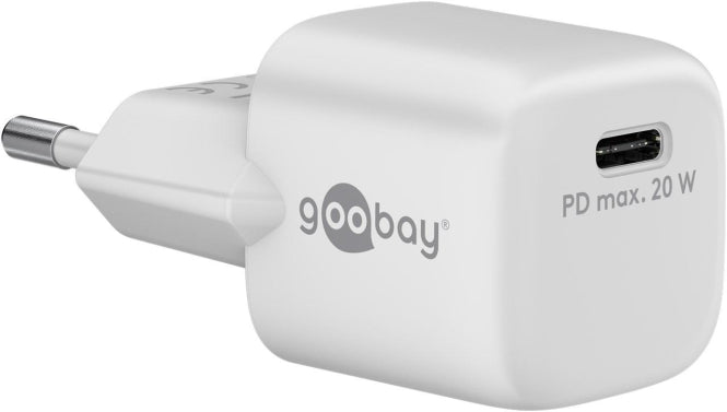 Goobay USB-Schnellladegerät Nano weiß    30W,3A,USB-C Power Delivery,GaN