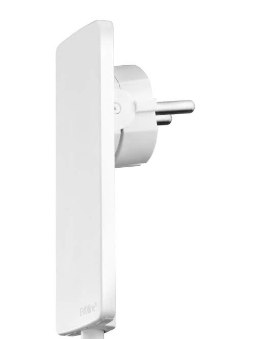 EVOline Plug Schukostecker flach weiß    für 0,75-1,5qmm 250V/16A    151000000300