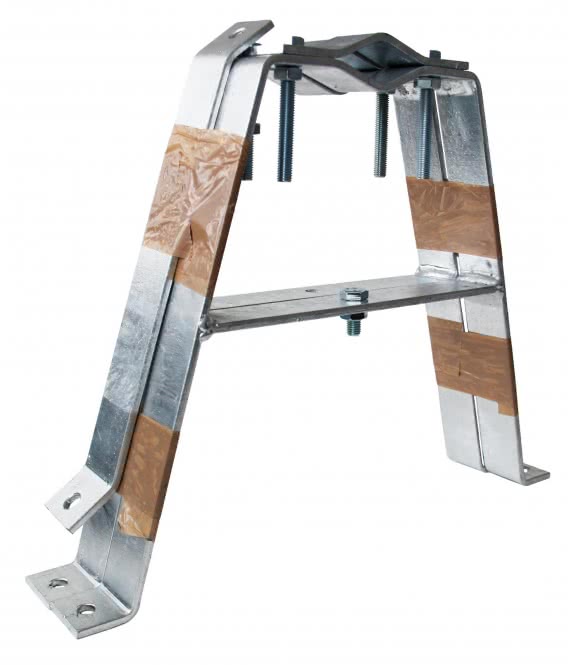 Mürwiker Wandmasthalter (Paar) 30        Abstand:30cm Stahl (ST37) feuerverzinkt