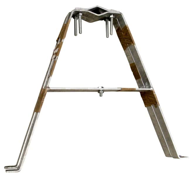 Mürwiker Wandmasthalter (Paar) 50        Abstand:42cm Stahl (ST37) feuerverzinkt