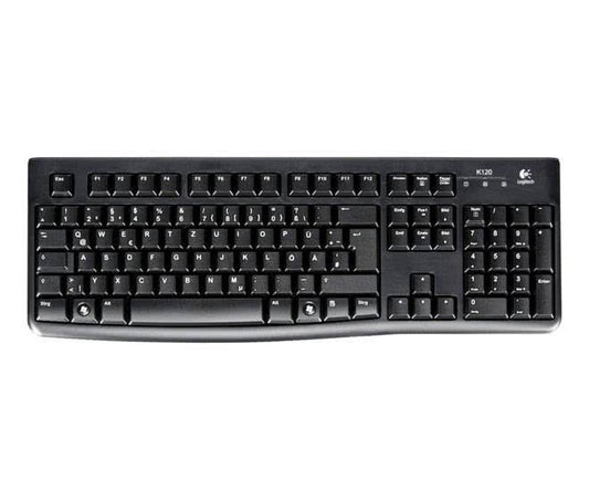 Logitech K120 schwarz Business-Tastatur  spritzwassergeschützt,USB-Kabel 1,5m