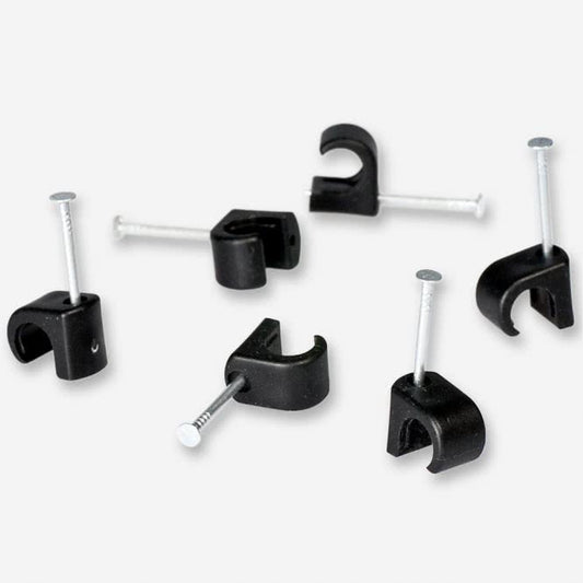 Fuba OKC 620 S Nagelschelle (100er Pack)     5-7mm, 20mm Nagel, schwarz