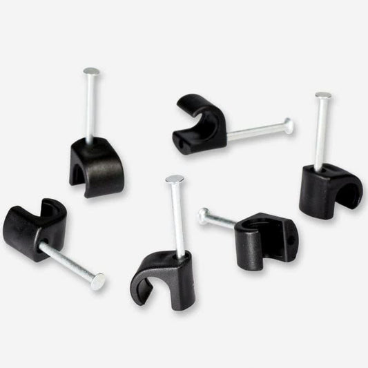 Fuba OKC 725 S Nagelschelle (100er Pack)     7-10mm, 25mm Nagel, schwarz