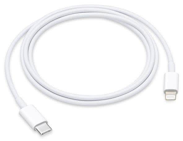 Apple Ladekabel 1m weiß        MK0X2ZM/A USB-C auf Lightning Stecker