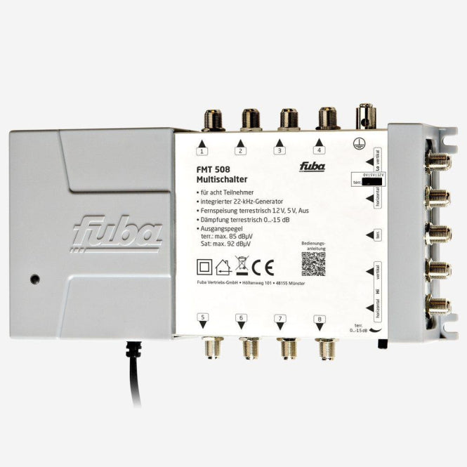 Fuba FMT 508 Multischalter               5 Eingänge 8 Ausgänge inkl. Netzteil