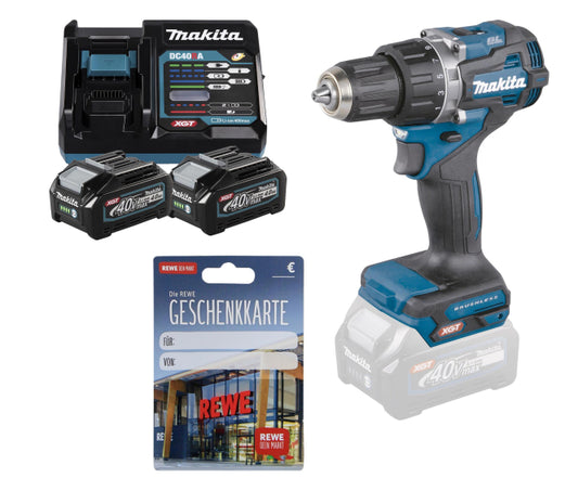 Makita Aktionspaket Akku Schrauber 40V   Power SourceKit 4,0Ah 40V + 10 Euro REWE