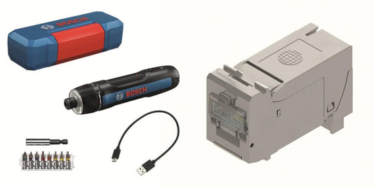 EasyLan FixLink D* RJ45 240 Stk          + Bosch Akku-Schrauber GO 3