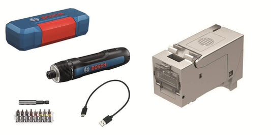 EasyLan FixLink SL RJ45-S 240 Stk        + Bosch Akku-Schrauber GO 3