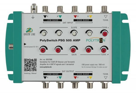POLY Linienverstärker PSG 505 AMP        SAT ZF Verteilverstärker 5Fach