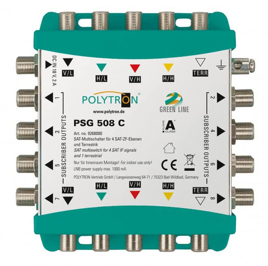 POLY Kaskaden-Multischalter    PSG 508 C     5/8 SAT/terr. aktiv