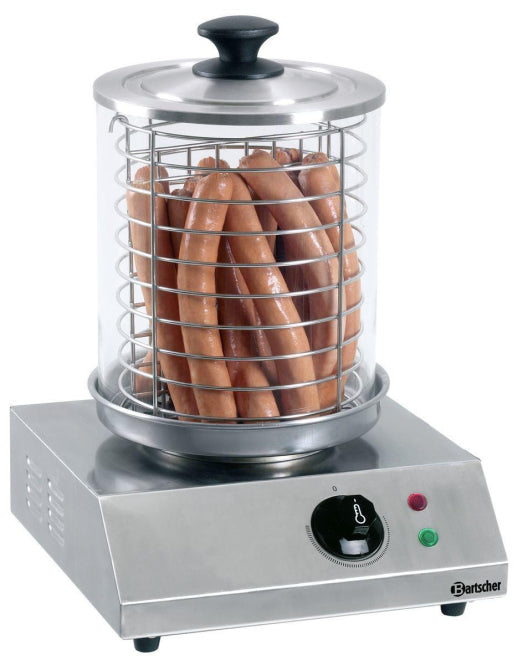 Bartscher Hot Dog Gerät eckig            Stufenlose Temperaturregelung