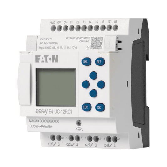 EATON EASY-E4-UC-12RC1            197211 Steuerrelais 12/24VDC 24VAC 8DE davon
