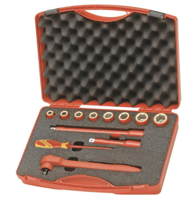 GEDORE VDE-Werkzeugsatz 12-teilig im           Koffer VDE 1001 Knarre    6602560