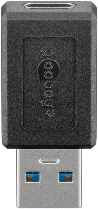 Goobay USB 3.0 SuperSpeed-Adapter        USB-A Stecker auf USB-C Buchse,schwarz