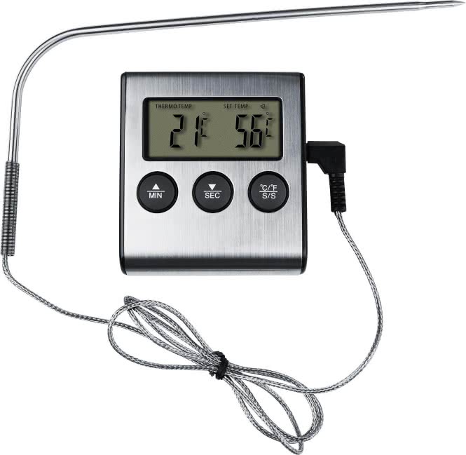 Steba AC 11 digitales Bratenthermometer  Timer bis 99 Min. bis 250°C si