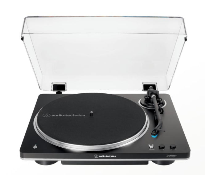 Audio-Technica AT-LP70XBT schwarz/silber Plattenspieler,vollautomat.,BT,Cinch