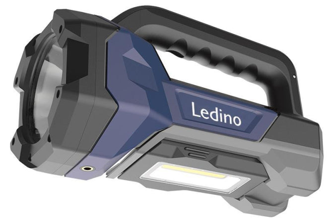Ledino Akku-Handleuchte Wahren 8Ah IPX4  max 600lm, 2 Lichtquellen, USB Rubbellos