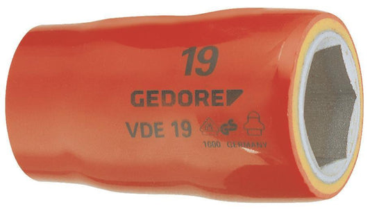 GEDORE VDE-Steckschlüsseleinsatz 1/2"          VDE 19 22                 6123400