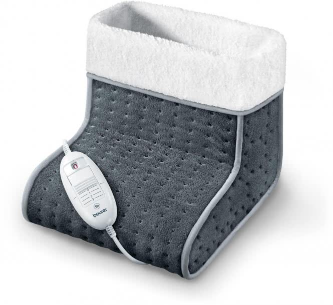 Beurer FW 20 Fußwärmer Cosy  531.06      3Stufen 100W grau Teddy-Innenfutter