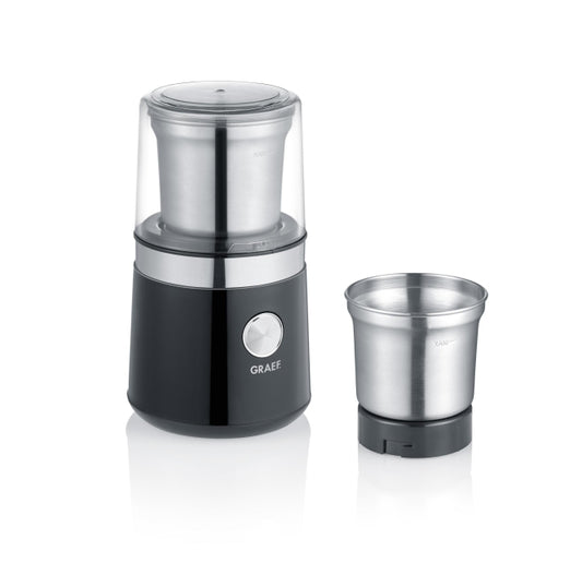GRAEF CM 102 EU Kaffee-und Gewürzmühle   zwei Behälter aus ED OneTouch Bedienung