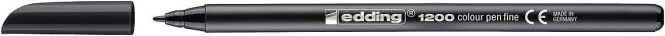 Edding e-1200 Fasermaler fein schwarz    4-1200001