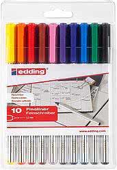 Edding e-89/10 S Office Fineliner Set    4-89-10                        10 Farben