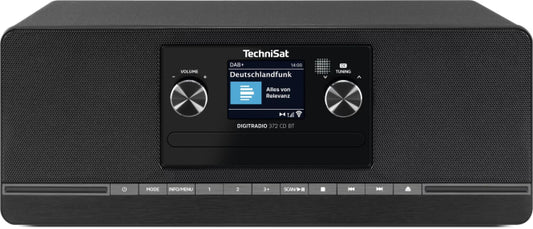 TechniSat DigitRadio 372 CD BT silber    DAB+,UKW-Stereo,CD,BT,USB,FB,Timer