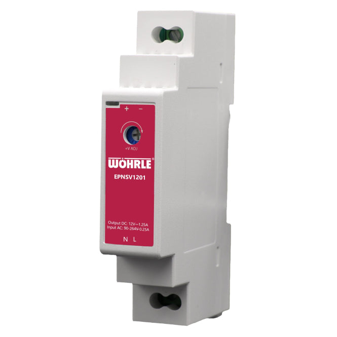 Wöhrle Netzgerät 1ph. E90-264V EPNSV1201 AC A:12VDC 1,25A Verteilereinbau