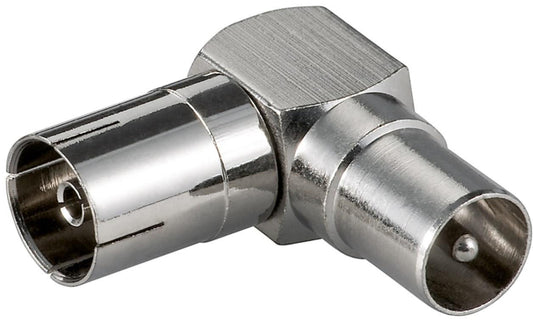 Goobay Koax-Winkeladapter                Koax-Buchse - Koax-Stecker 90Grad