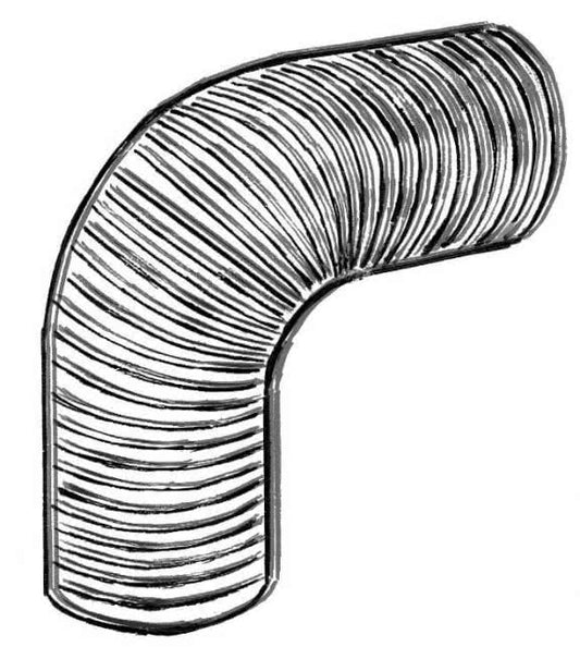 LUNO Alu Flexrohr DN80 l=40cm   FLEXROHR