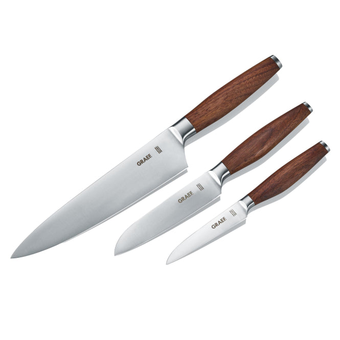 GRAEF KN 5150 Küchenmesserset 3-teilig   Solinger Klingen 9cm/13cm/20cm