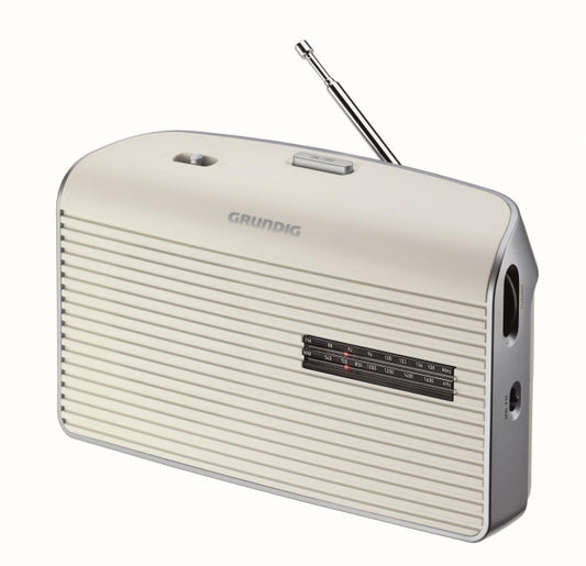 Grundig Music 60X WS weiß/grau           UKW/MW,Batterie-/Netzbetrieb