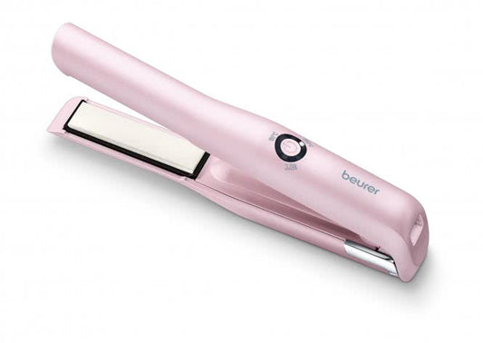 Beurer HS 20 Akku Haarglätter rosa       Keramikplatten 3 temp.Stufen 593.31
