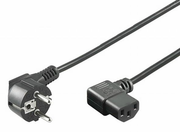 Hapena Netzkabel 5m                40852 Kaltgeräte-Stecker gewinkelt