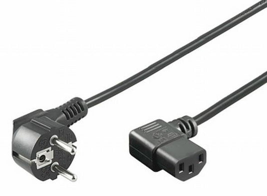 Hapena Netzkabel 5m                40852 Kaltgeräte-Stecker gewinkelt