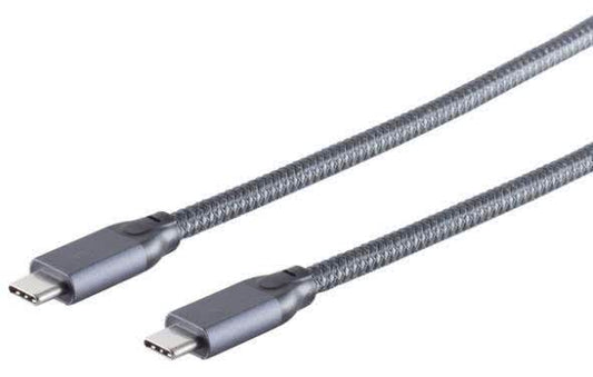 Hapena USB-C-Kabel 1m         3113180105 USB 3.2,USB-C-Stecker - USB-C-Stecker