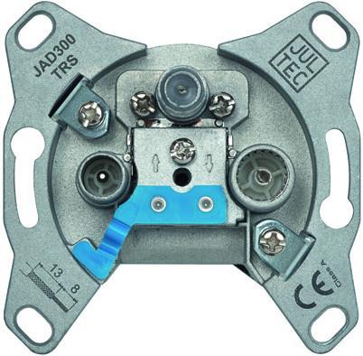 Jultec Antennensteckdose       JAD300TRS Stich,3-Loch,SAT/BK/Unicable
