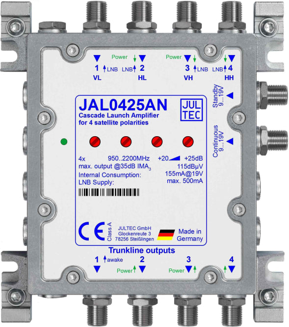 Jultec Sat-                    JAL0425AN Kaskadenstartverstärker inkl. Netzteil